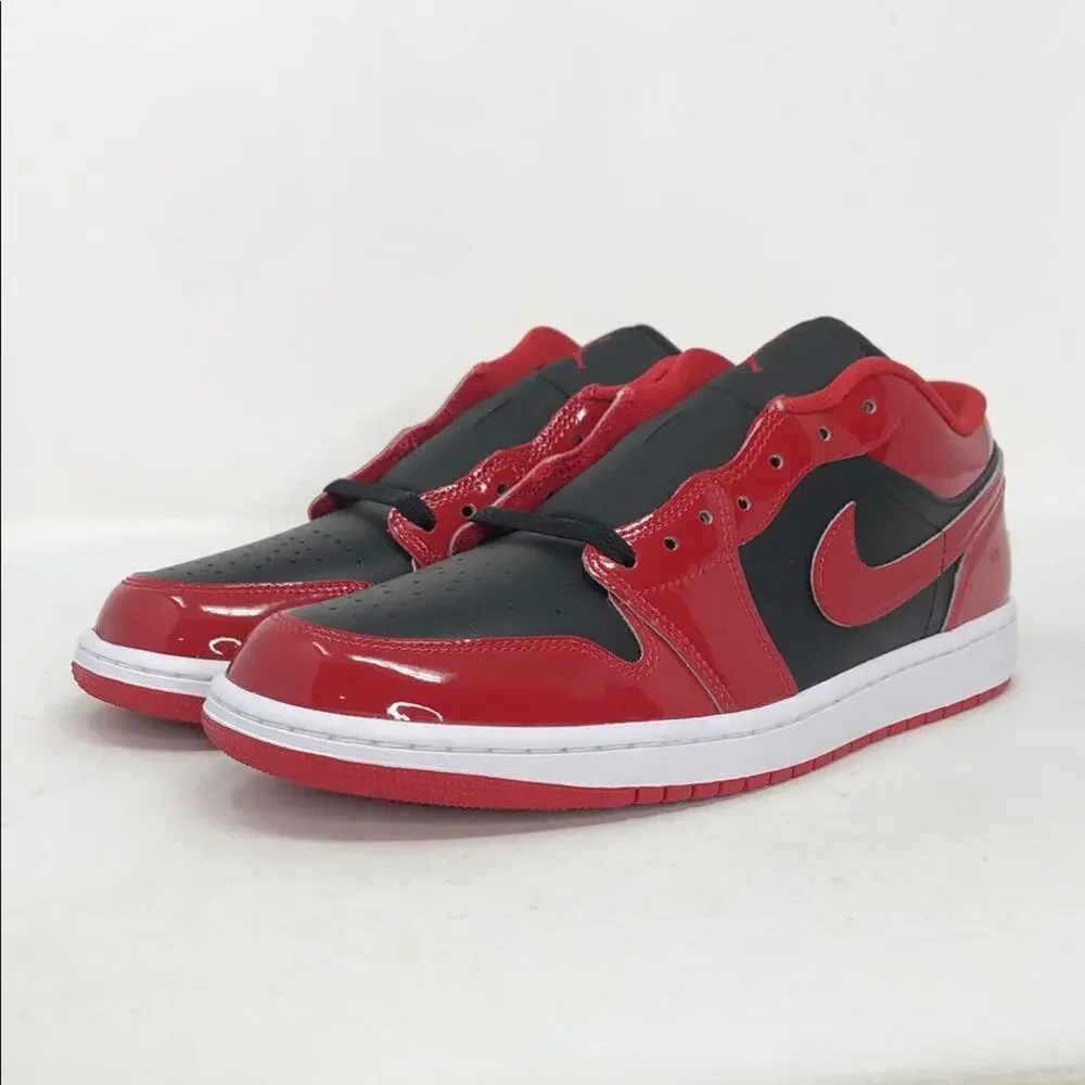Nike Air Jordan 1 Low SE Patent Bred HV4089-006 Men’s Sneakers - Size 10